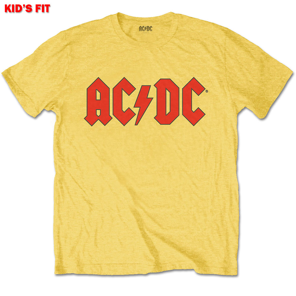Ac/dc Kids Tee: Logo Yellow 7 - 8 Years - Real Groovy